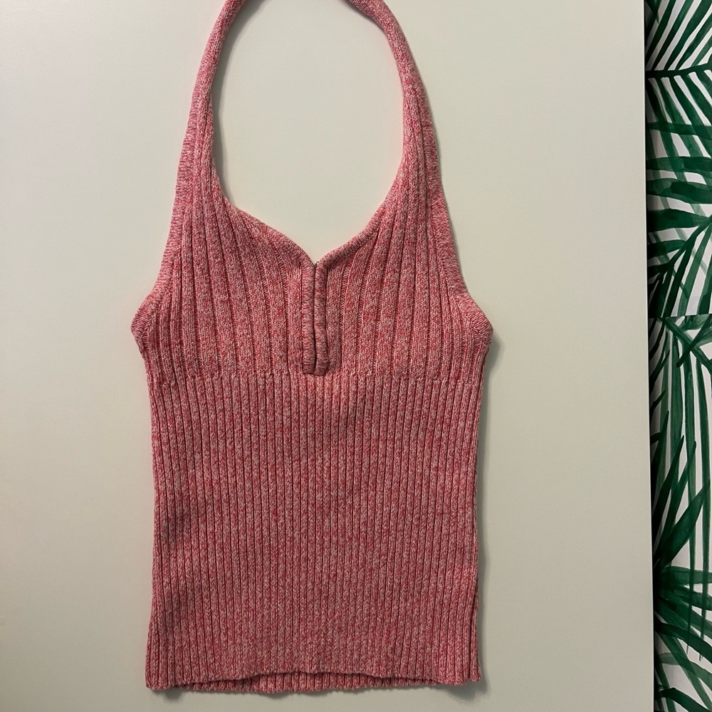 Pink Knit GUESS Halter 90s XS Y2K